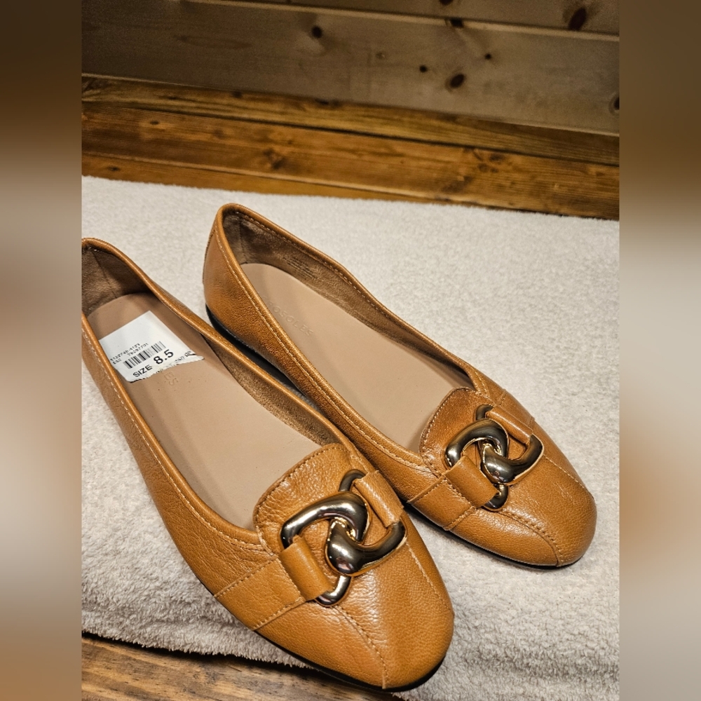 AEROSOLES Bristol Tan Leather 412 Womens Size 8.5 - Picture 4 of 8